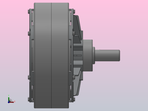 磁粉制动器ZKB25XN左视缩略图