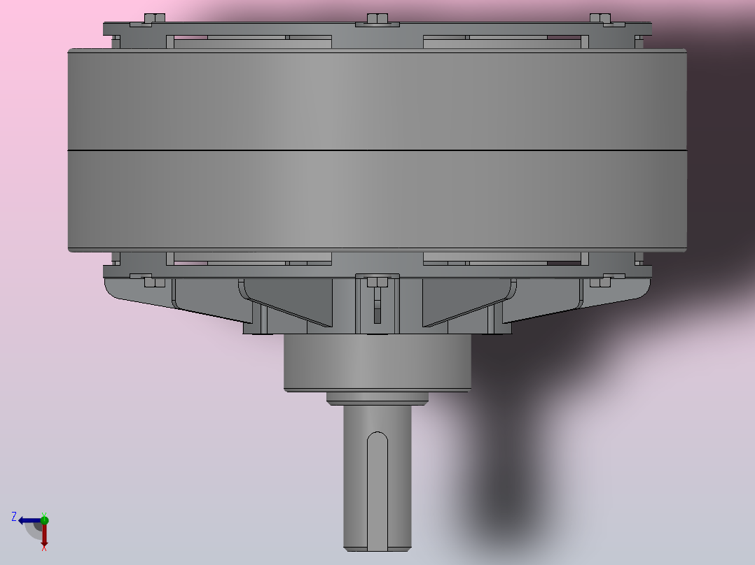 磁粉制动器ZKB25XN俯视图
