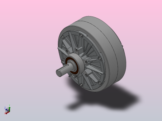 磁粉制动器ZKB25XN正等轴测缩略图