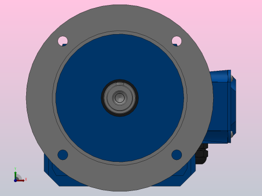 RF57法兰轴伸式安装斜齿轮减速机RF57-Y1.1-4P-90S-M1-0°-Φ250前视缩略图
