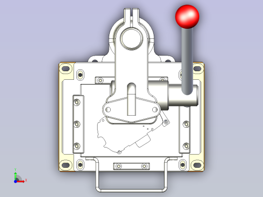 一款手动铆压治具模型前视缩略图