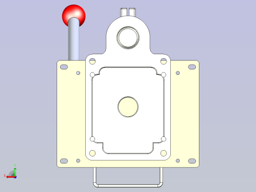 一款手动铆压治具模型后视缩略图