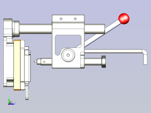 一款手动铆压治具模型左视缩略图