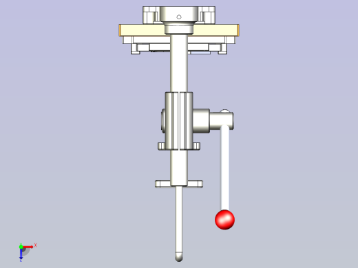 一款手动铆压治具模型俯视缩略图