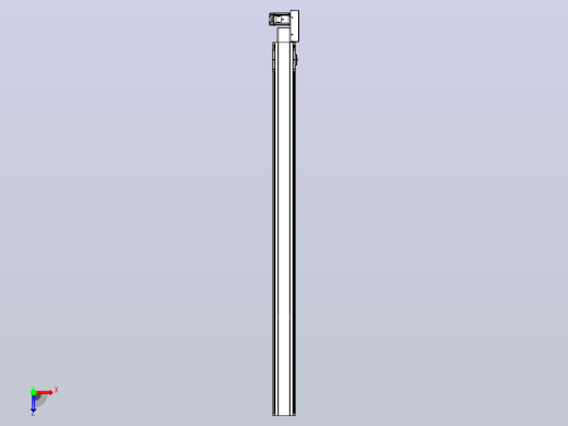 皮带直线轴半封闭可选导轨TPA-HNB-105D-90-L1550-ML-Y-P20-N3俯视缩略图