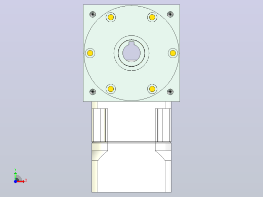 PW110双孔 PGH90-L1 19-70-90-M6 PW110转向器 双孔输出 带90 斜齿行星减速机前视缩略图