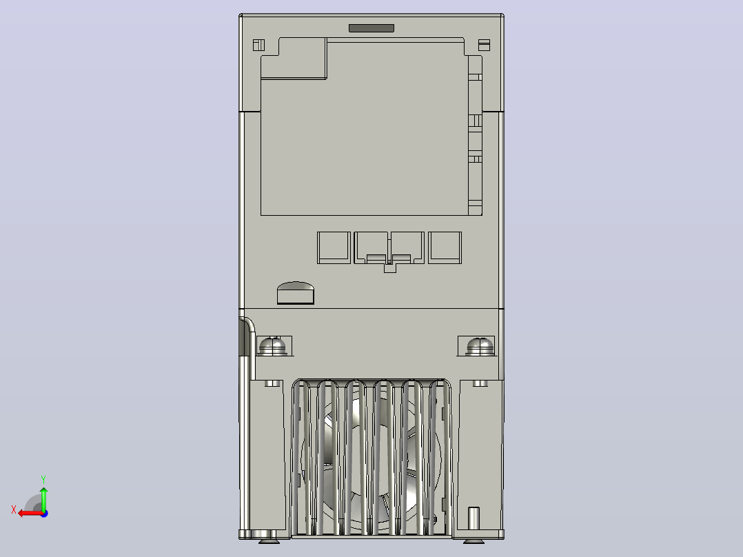 E380-015 变频器后视图