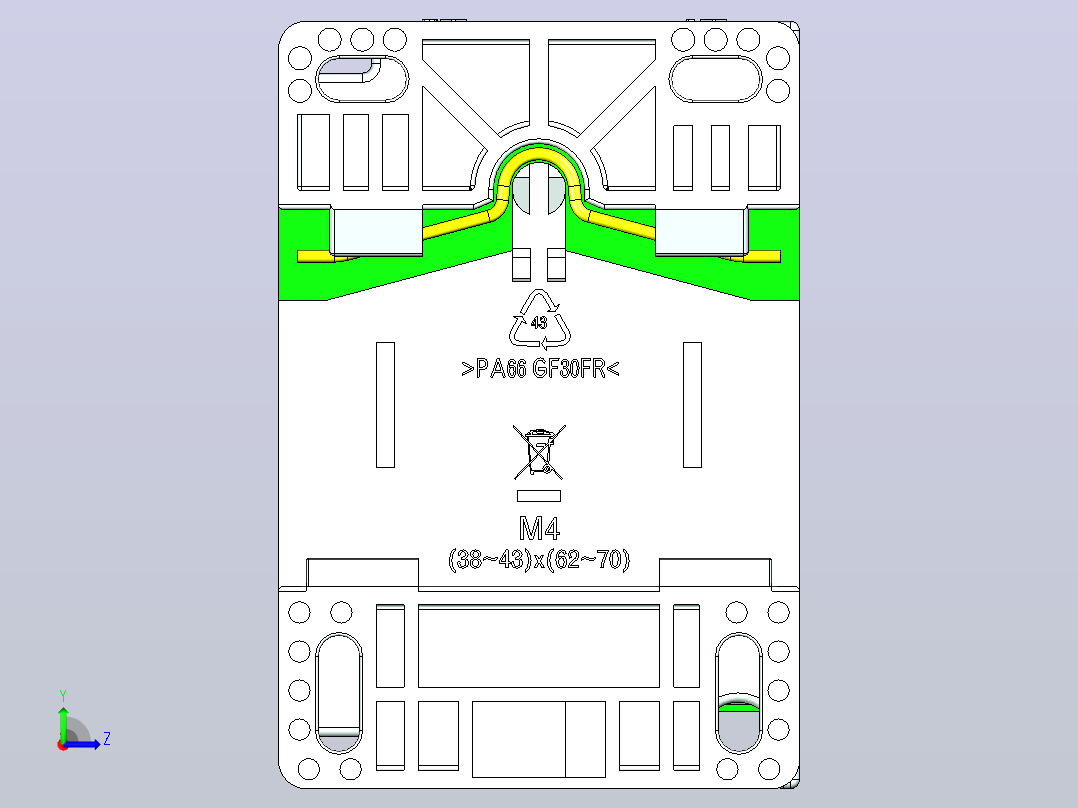 NCX1-22～38交流接触器三维模型202203左视图