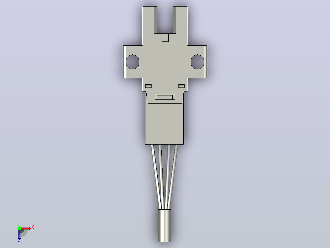 槽型传感器开关传感器E-ZJF40-SX670-N俯视图
