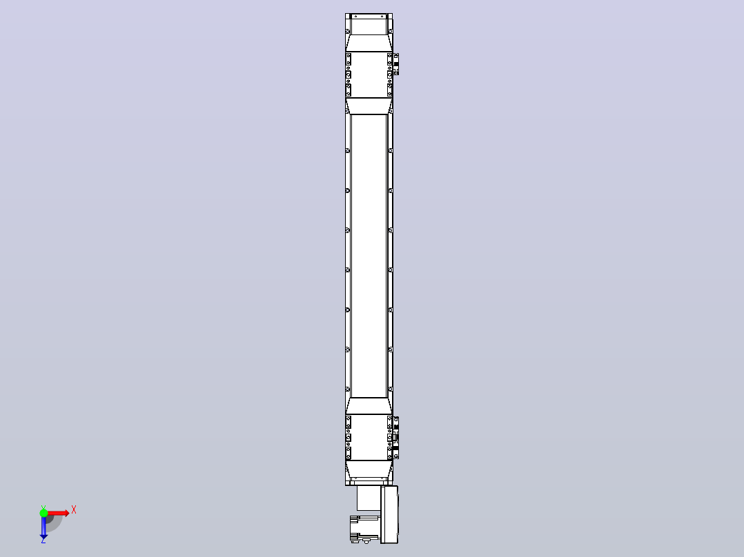 皮带直线轴双滑块型TPA-GCBS-120-P70-L350-QR-M20-N3俯视图