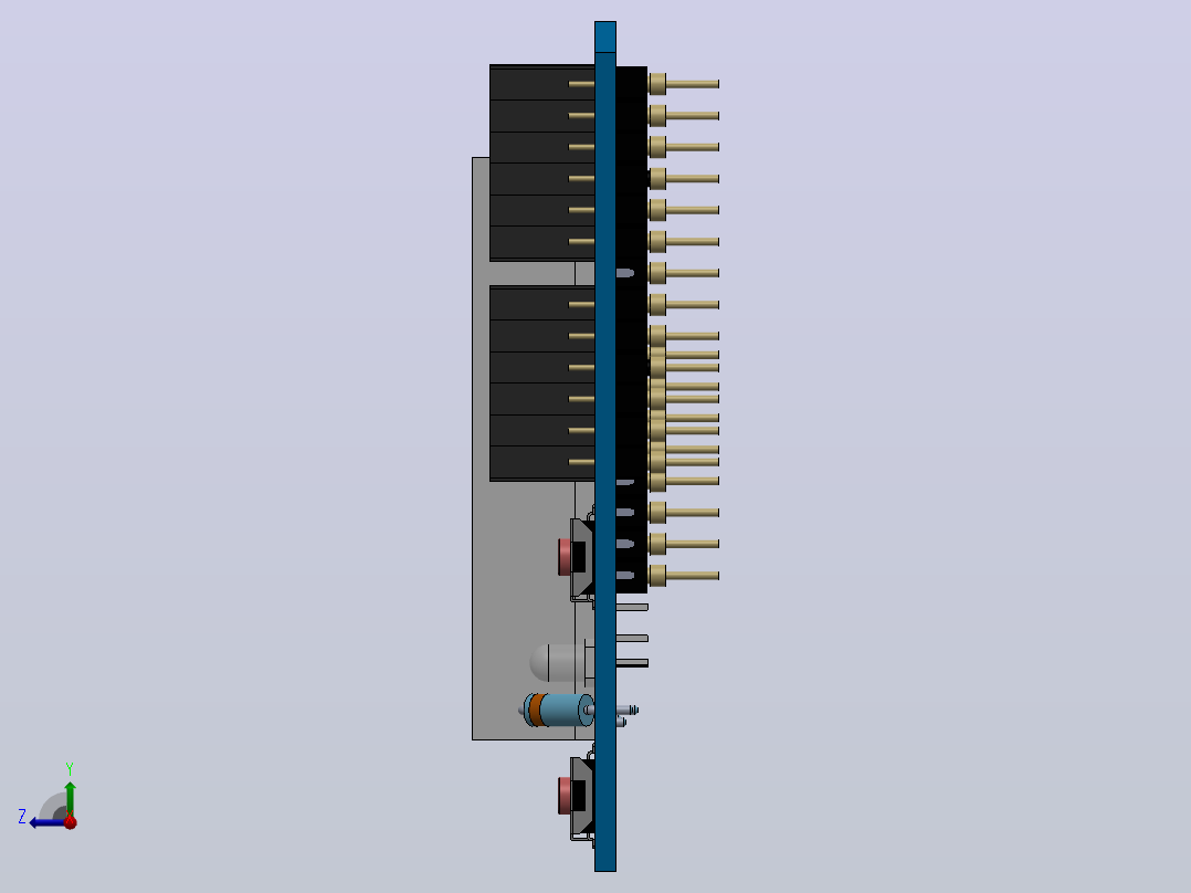 Arduino 原型扩展板右视图