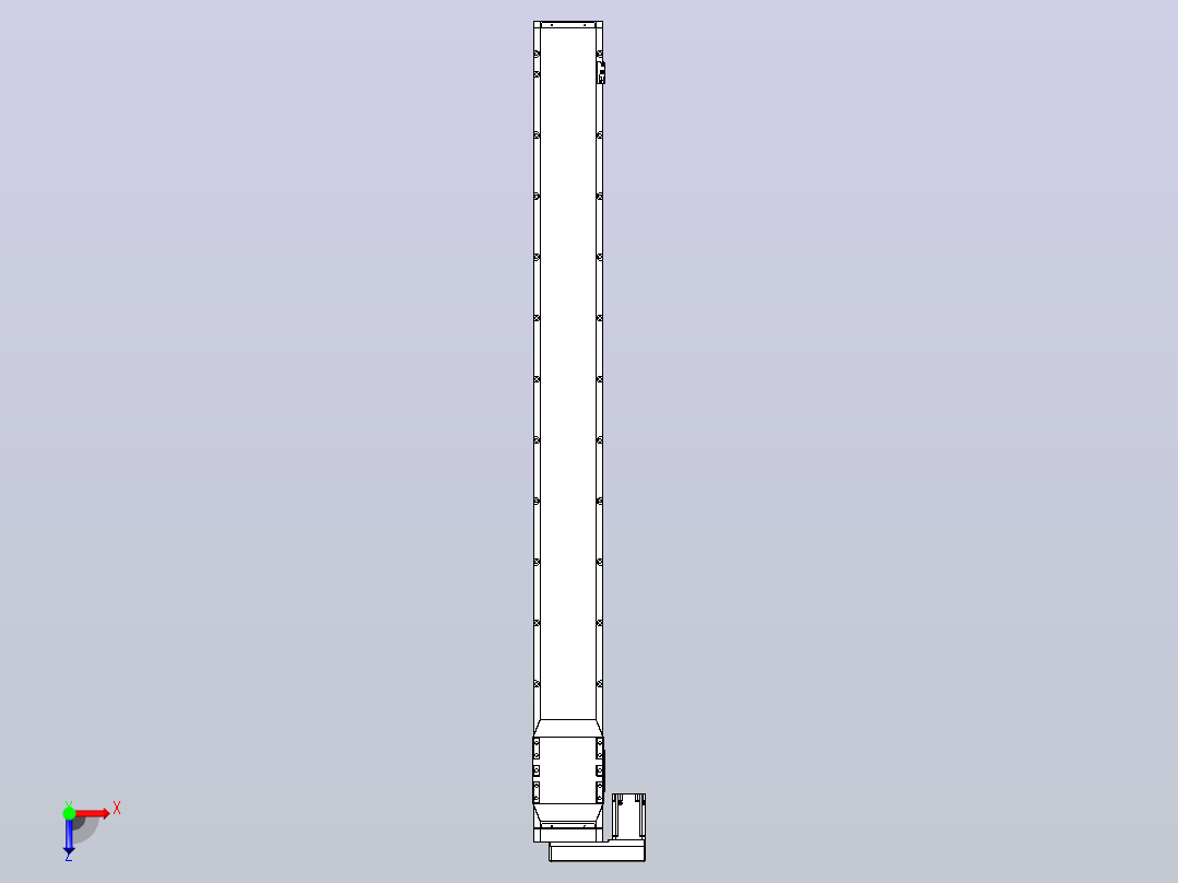 滚珠丝杠直线轴内置导轨TPA-GCR-170-2510C-L1700-ML-M75-N3俯视图