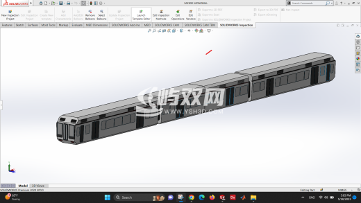 单轨列车动车简易模型缩略图