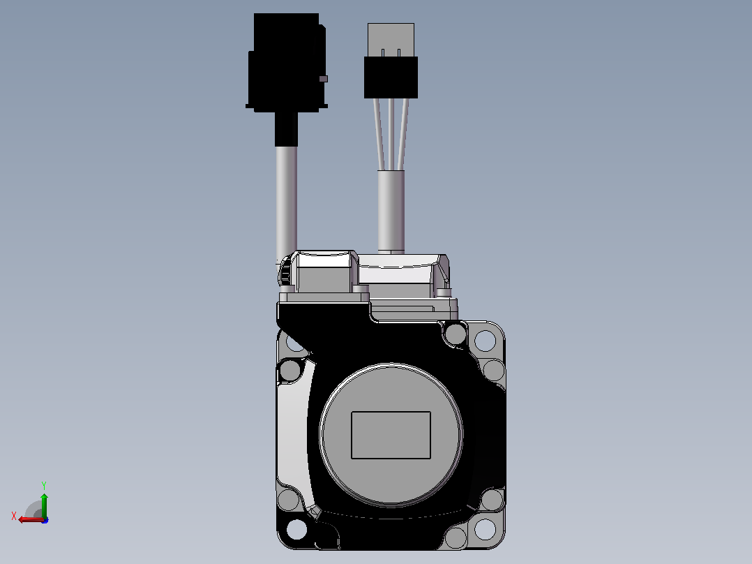 台达电机 ECM-B3M-C20604SS1（400w中惯量有刹车增量型）后视图
