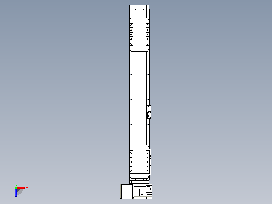 皮带直线轴双滑块型TPA-GCBS-80-P60-L175-LU-M20-N3俯视图