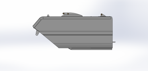 1.5吨高位自卸式垃圾车箱体总成缩略图