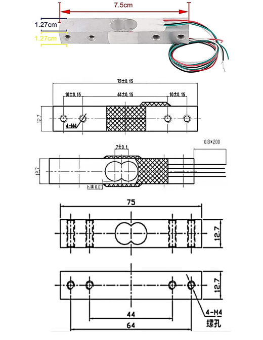 称重传感器HX711 - HX711重量传感器缩略图