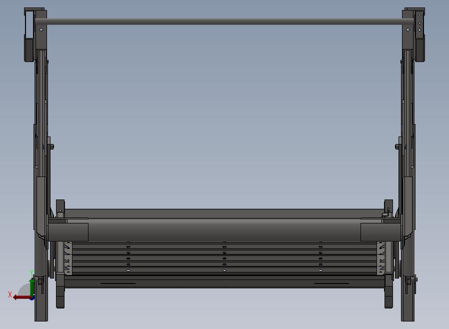 A41-液压俯仰立体车库后视图