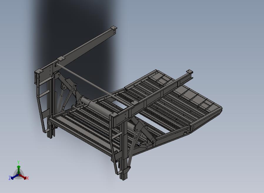 A41-液压俯仰立体车库正等轴测图