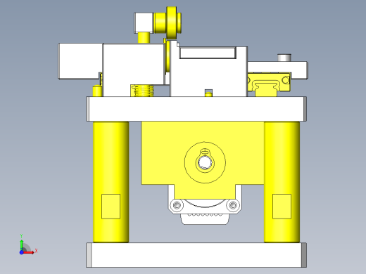滚轮齿轮运送组件前视缩略图