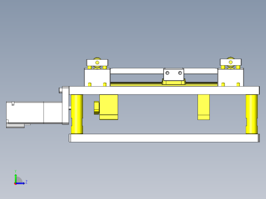 滚轮齿轮运送组件左视缩略图