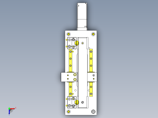 滚轮齿轮运送组件俯视缩略图