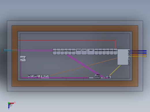 水利控制房机电房（SW2014俯视缩略图