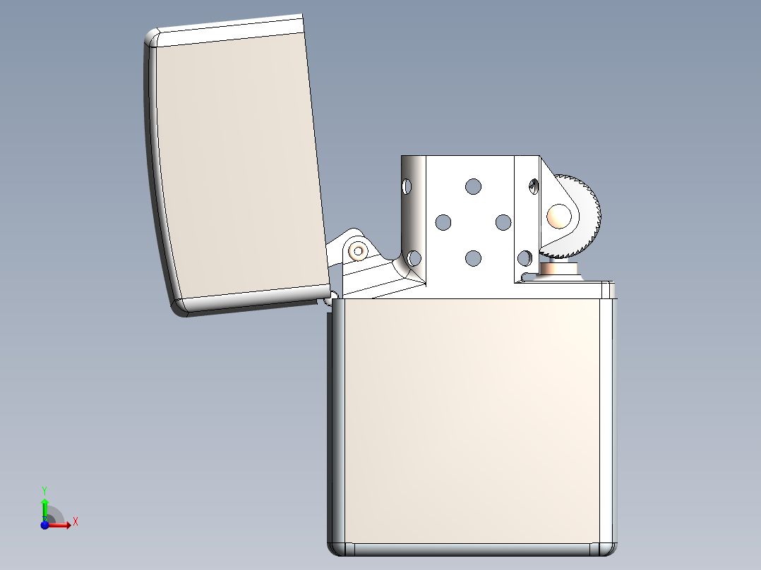 Zippo打火机SW2014前视图