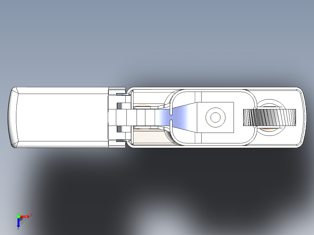 Zippo打火机SW2014俯视图
