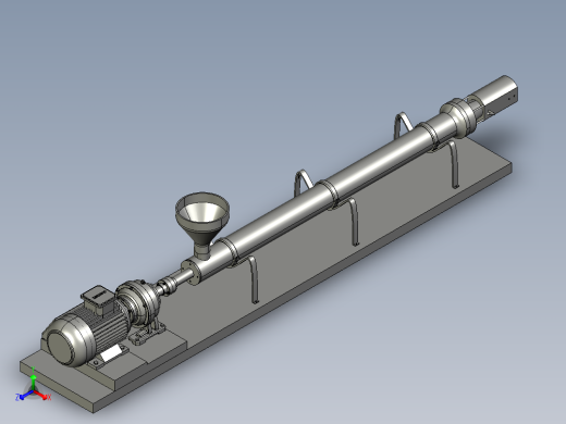 塑料挤出机3D模型