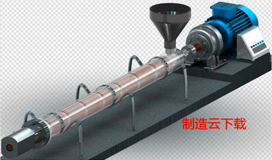 塑料挤出机3D模型