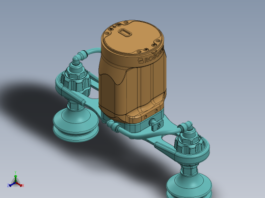 真空夹持器机器爪3D图纸 Solidworks设计 附STEP格式