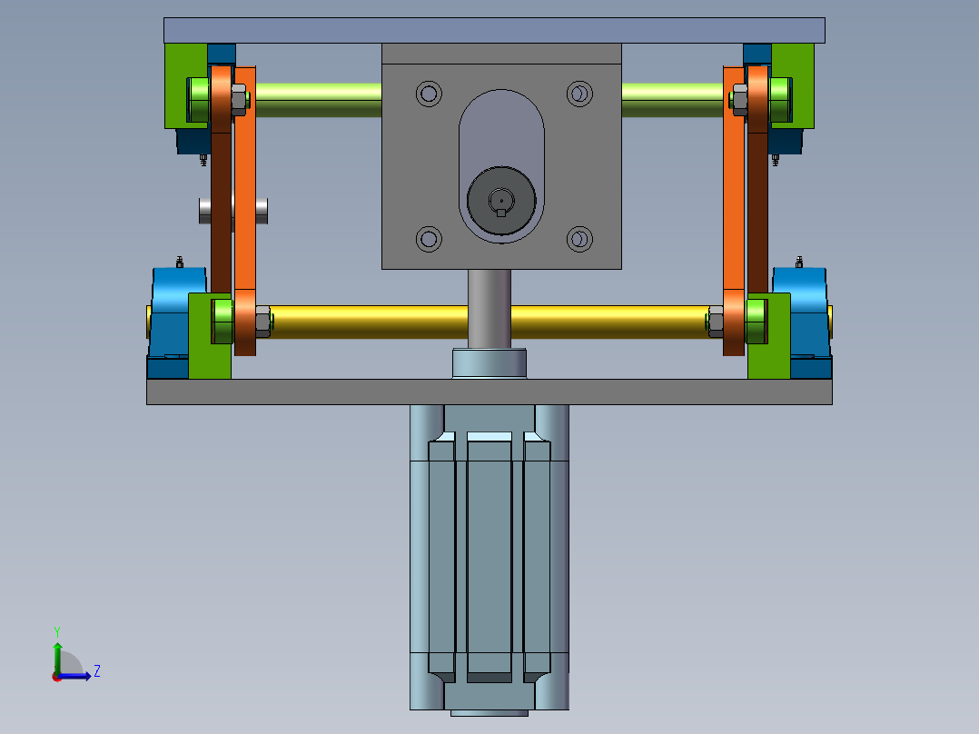 B3_剪叉式顶升机构（）左视图