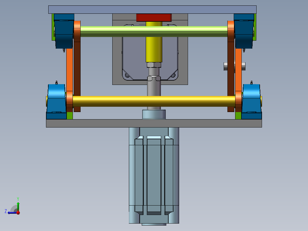 B3_剪叉式顶升机构（）右视图