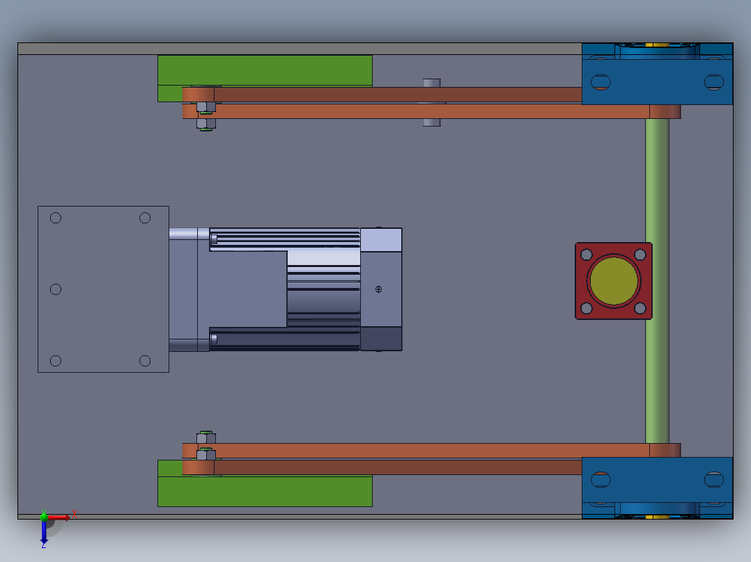 B3_剪叉式顶升机构（）俯视图