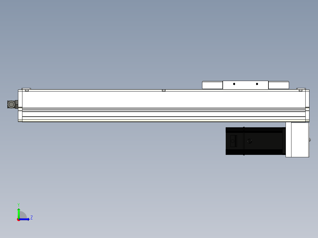 Toyo东佑达直线模组-ECH14-350-BM-200W+煞車左视图