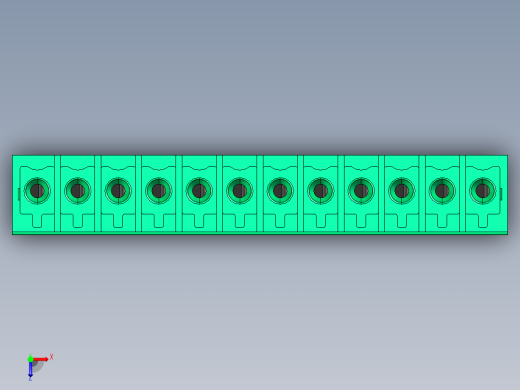 DEGSON 15EDG 系列 3.5mm 插拔式接线端子 FullPack-15EDGB-3.5-12P-14-00AH俯视缩略图