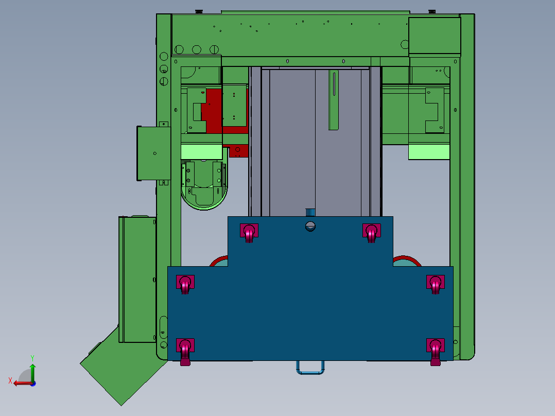 精雕机外壳后视图