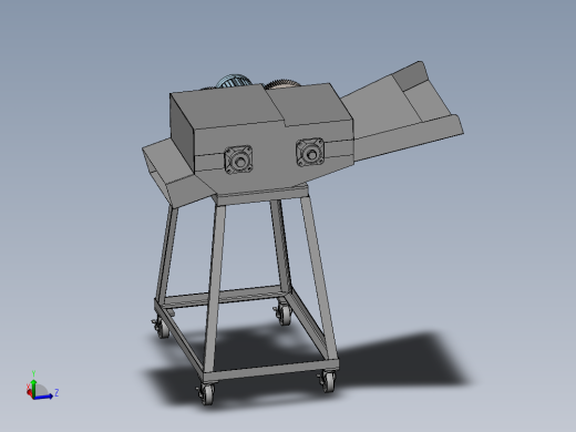 铡草机模型（三维+二维）