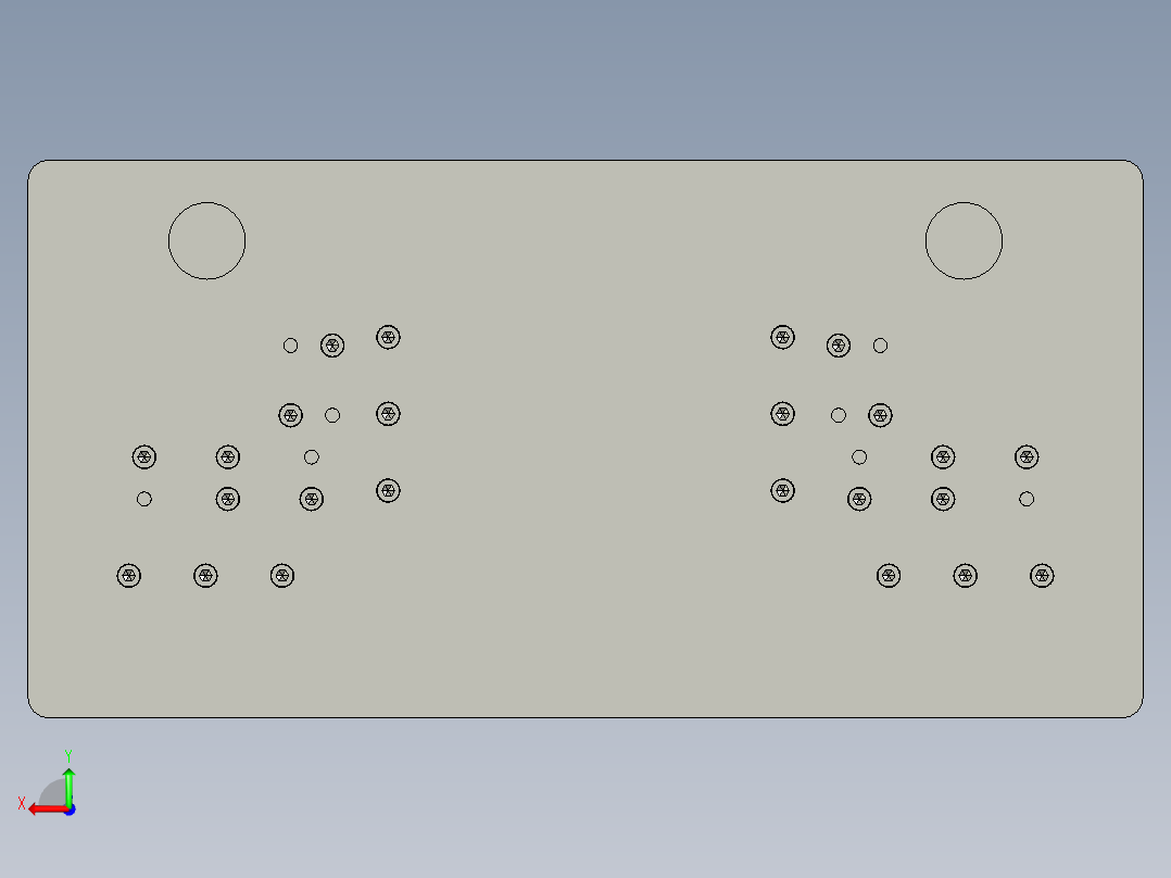 大尺寸工件切角通用冲压模后视图