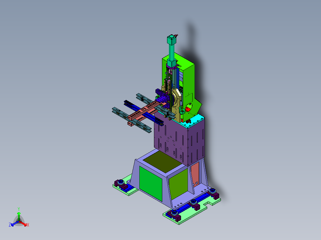 冲压自动化机械手中间翻转台