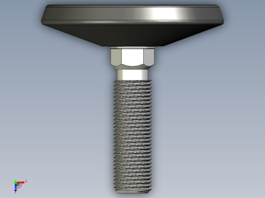 工程塑膠固定腳座600-3D多系列多零件图纸模型俯视缩略图
