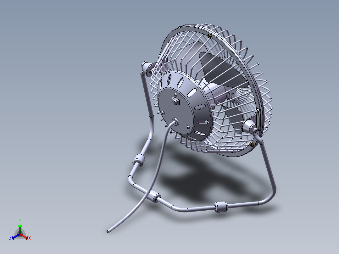 小风扇SolidWorks图