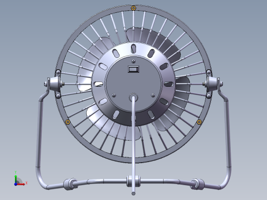 小风扇SolidWorks图前视缩略图