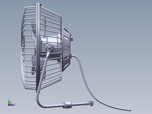 小风扇SolidWorks图左视缩略图