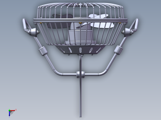 小风扇SolidWorks图俯视缩略图