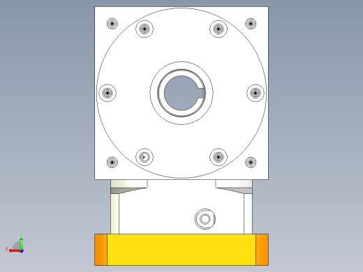 换向器22PW110双孔-1 24-95-115-M8.stp后视缩略图