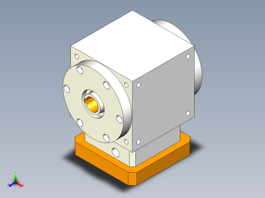 换向器22PW110双孔-1 24-95-115-M8.stp正等轴测缩略图