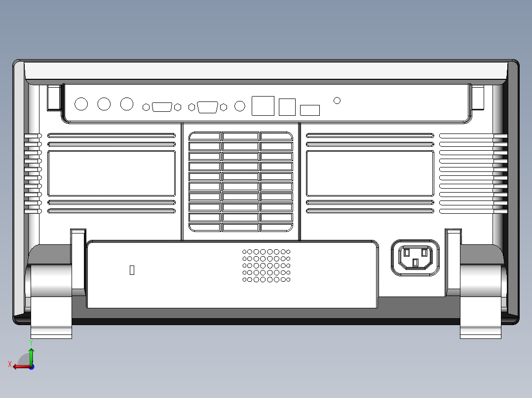数字存储示波器后视图