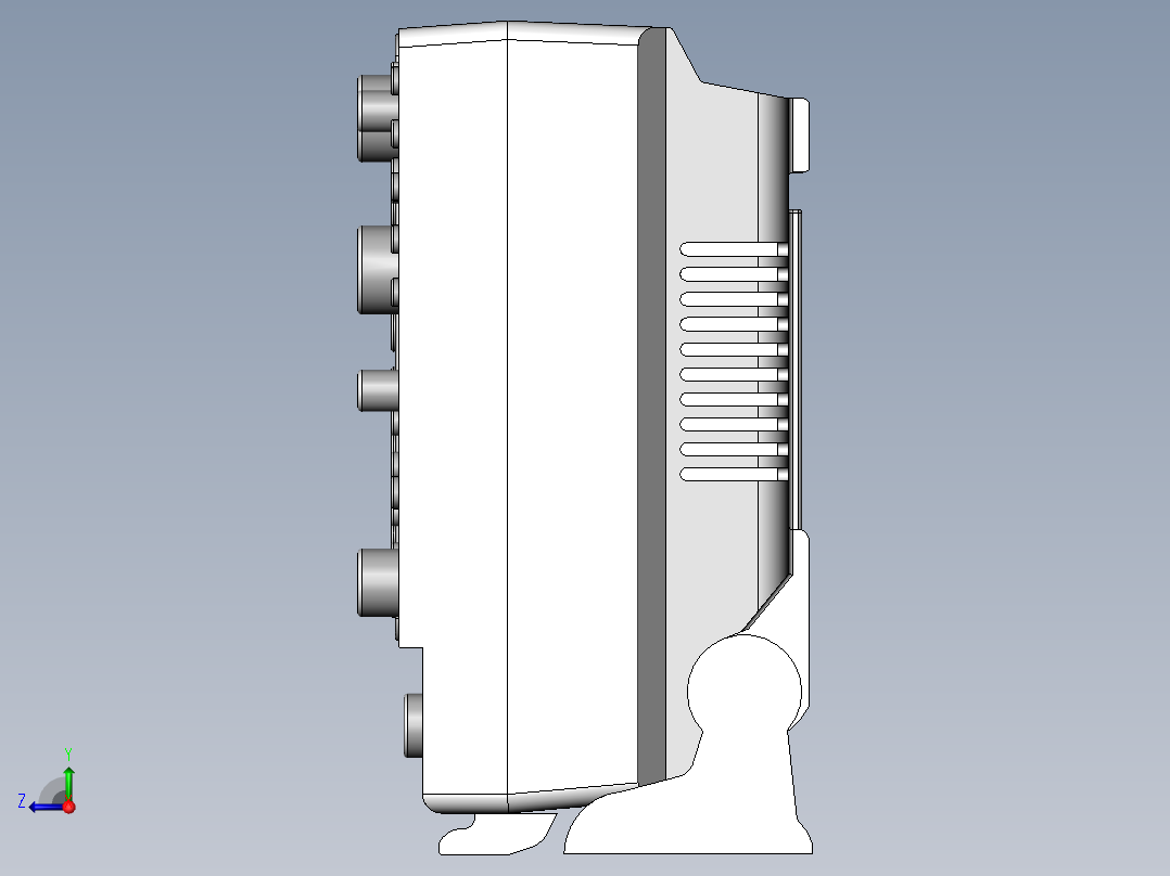 数字存储示波器右视图